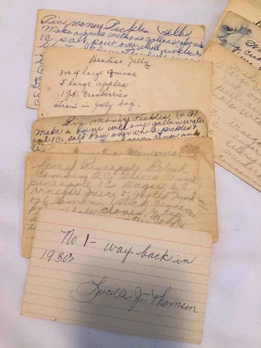 Vintage Ohio Art Metal Recipe Box 90+ Handwritten/Clipped Recipes ESTATE FIND
